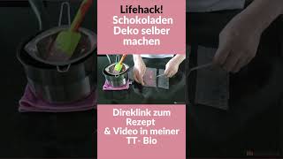 Schokoladen Deko Selber Machen I Foodhack [upl. by Ydollem]