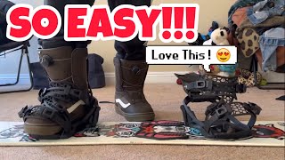 Nidecker Supermatic 20232024 Step In Snowboard Bindings  Is it that Easy [upl. by Annora]