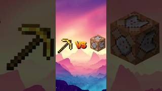 Golden Pickaxe vs Minecraft Blocks minecraft commandblock shorts [upl. by Newlin]