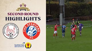 Brechin City 12 Spartans  Scottish Gas Scottish Cup Second Round Highlights [upl. by Adamis]