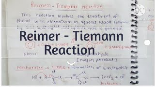 Reimer Tiemann reaction [upl. by Idnim]