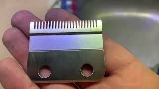 How to sharpen any clipper or trimmer blades using a 150grits and 240grits sandpaper [upl. by Accebber765]