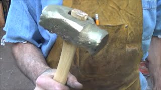 Making Green Sand And Foam Casting A Brass Hammer [upl. by Bartlet]