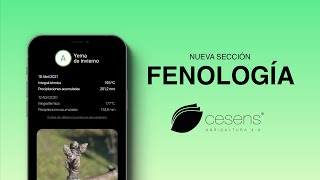 Nuevo apartado fenología App Cesens [upl. by Anilesor]