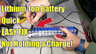 Explained for BEGINNERS Lithiumion Battery not holding charge How to Diagnose and FIX [upl. by Yrtneg]