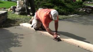 How to Pour Concrete Driveway [upl. by Kenaz]