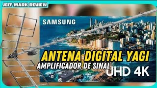 Antena Digital para tv  yagi e amplificador de sinal aquário [upl. by Hutchins]