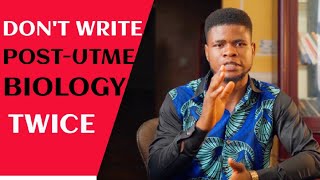 POST UTME Tutorial 7 MOST REPEATED Biology topics in post utme Dont write post utme twice [upl. by Cortie]