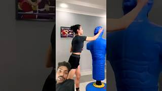 Dont do this while slapping 😱 shortsfeed viralvideo viralshorts kickboxing boxingshorts [upl. by Anilas]