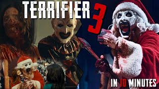 CLOWN gifts BOMBS to KIDS  TERRIFIER 3 IN 10 MINUTES [upl. by Elolcin]