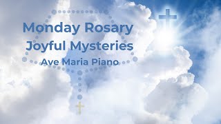 Monday Rosary  Joyful Mysteries  Virtual Rosary Monday  Follow Along Rosary  Ave Maria Piano [upl. by Vashtee244]