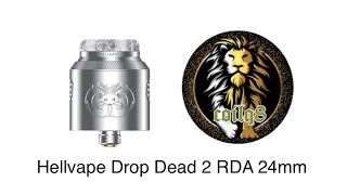 Hellvape Drop Dead 2 RDA 24mm شرح يالعربي [upl. by Adiuqram880]