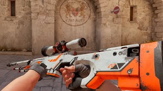 CS2 AWP  Asiimov  Skin showcase all floats 4K60FPS [upl. by Ayot]