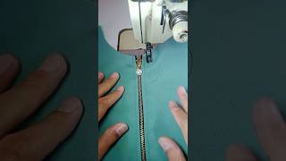 Sewing the zipper for the front shirt opening sewing sewinglovers [upl. by Onitnerolf624]