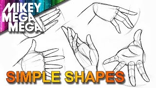 How To Draw HANDS  EASY SIMPLE BASIC SHAPES IN ANIME MANGA [upl. by Donaugh974]