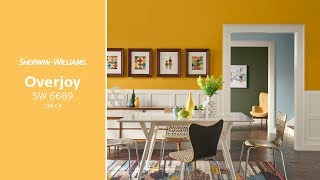 September 2018 Color of the Month Overjoy  SherwinWilliams [upl. by Etteyniv]