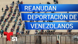 EEUU reanudará la deportación de migrantes venezolanos [upl. by Rehpretsirhc22]