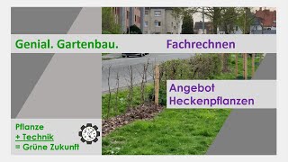 Fachrechnen  Angebot Heckenpflanzen  Tutorial 1 [upl. by Romina]