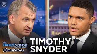 Timothy Snyder  A Guide to Maintaining Democracy in quotOn Tyrannyquot  The Daily Show [upl. by Roe649]