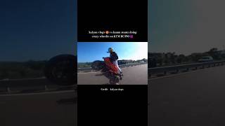 Aalyan vlogs❤️VSJannu stuntz😍Crazy wheelie on KTM RC390😈mini vlogsrideraalyan vlogs [upl. by Gershon949]