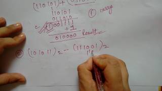 binary subtraction using 1 s complement [upl. by Ileane]