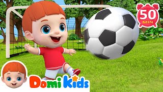 足球運動歌⚽🎵  更多兒歌🎵  益智兒歌  兒童兒歌  人氣兒歌  TOP兒歌  寶貝多米domikids  繁體中文  兒歌童謠 [upl. by Kipp]