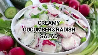 Creamy Cucumber amp Radish Salad [upl. by Nnahtebazile]