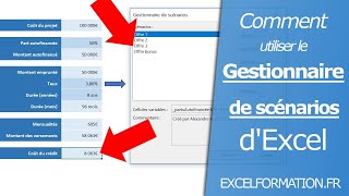 Comment utiliser le Gestionnaire des scénarios d’Excel [upl. by Yatnohs553]