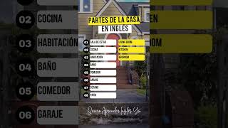 Partes de la casa en Ingles inglesparaprincipiantes fraseseningles [upl. by Tisbe891]