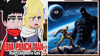 SClass Heros React to Saitama vs God  Gacha React  One Punch Man  Tiktok [upl. by Demmy]