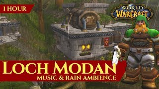 Vanilla Loch Modan  Music amp Rain Ambience 1 hour 4K World of Warcraft Classic [upl. by Tracee]