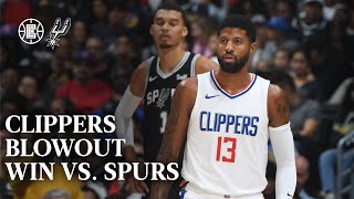 Clippers Blow Out Spurs  LA Clippers [upl. by Aire]