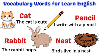 Vocabulary Words for Learn English  Daily use Sentences in English  English Speaking Practice [upl. by Ltney]