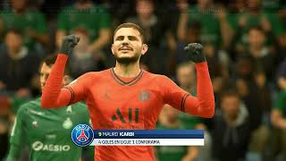 30 AS SaintÉtienne vs PSG  Ligue 1 J18  FIFA 20 [upl. by Moskow]