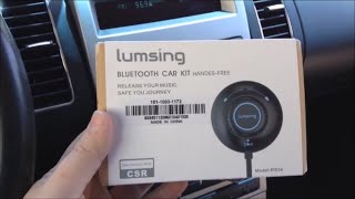 Lumsing Bluetooth 40 Handsfree Car Kit Music Receiver Review 2399 [upl. by Jadda130]