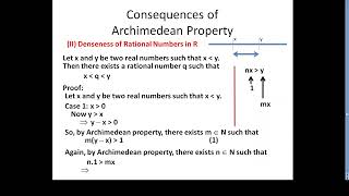 04 Archimedean Property and its Consequences [upl. by Gabriela549]