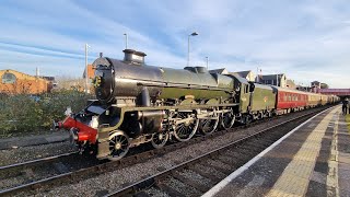 45596 Bahamas arriving in to StratforduponAvon railway station filmed on the 27th of October 2024 [upl. by Aisetra313]