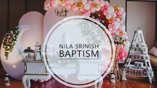 Baby Nila Baptism Full video  Pearlish baby Baptism 😍  Srinish Aravind  Nila Srinish  Pearle [upl. by Mariel80]