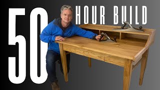 Oak Desk  Making a Family Heirloom  Woodworking [upl. by Kingsly109]