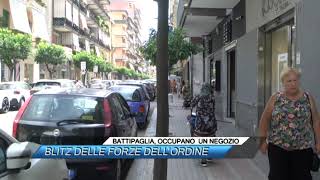 ✅ BATTIPAGLIA OCCUPANO UN NEGOZIO BLITZ DELLE FORZE DELLORDINE SUD TV 114 [upl. by Artenehs]