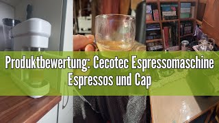 Produktbewertung Cecotec Espressomaschine Espressos und Cappuccino Cafelizzia 790 White Pro 1350W [upl. by Sauer]