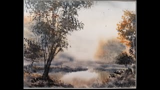 Watercolor Landscape Tutorial 110 A throwback to Ron Ranson [upl. by Rickert911]