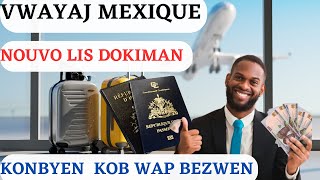 prix VISA MEXIQUE pour haitien 2023  republique dominicaine BRESIL rendez vous ambassade mexique [upl. by Gabriellia675]