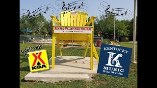 Renfro Valley Kentucky KOA campground near the Kentucky Music Hall of Fame off Interstate 75 [upl. by Bernadette]