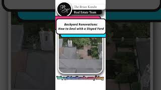 Backyard Renovations How to Deal with a Sloped Yard [upl. by Forsta]