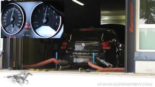 Supersprint full exhaust for M135i dyno testing  28 HP [upl. by Suanne846]