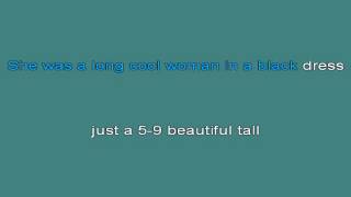 Long Cool Woman karaoke [upl. by Gorski]