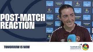 Kathleen McGovern PostMatch Reaction  Spartans 03 Hearts  Scottish Gas Womens Scottish Cup [upl. by Parris820]