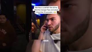 Adin Ross Solves Filming Issue in 10 Secs with One Call to Manager [upl. by Melleta]