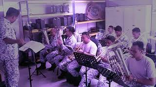 ROADBLOCK HATIKU Floor88 amp Baby Shima Cover By Brass Band KD PELANDOK TLDM [upl. by Britta619]